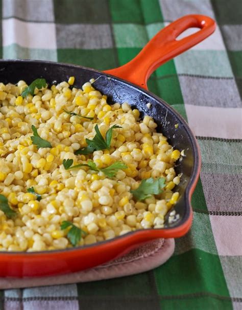 Sautéed Fresh Corn .